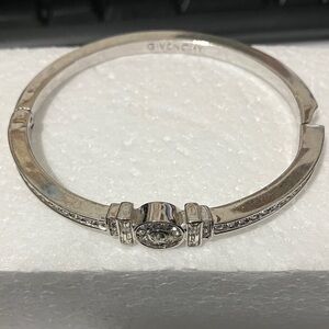 Givenchy Silver Bracelet with Crystal Details